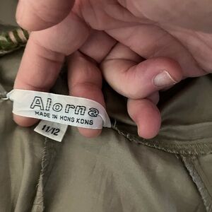 Alorna khaki colored Vintage raincoat full length